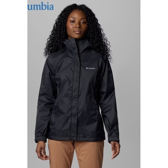 Columbia Jackets & Blazers - Columbia Women's Arcadia II Jacket Black Size XL Waterproof Rain Coat Omni Tech